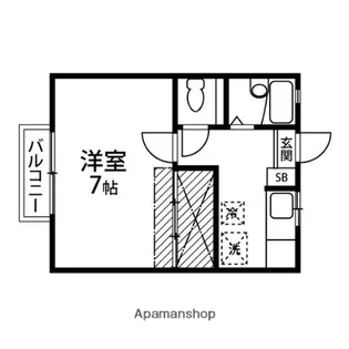 ティエラ青葉【202号室】の間取り