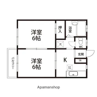 キティハイツ【102号室】の間取り