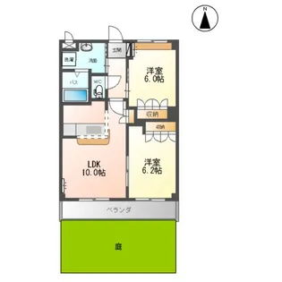コンフォルト鳳麟【102号室】の間取り