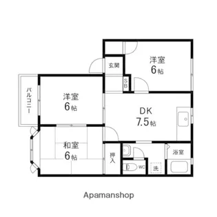 コートアイランドA【5号室】の間取り