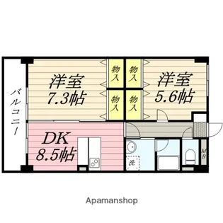 リヴィエル八乙女【2階】の間取り