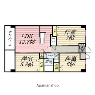 サン・クリスティ泉【1階】の間取り