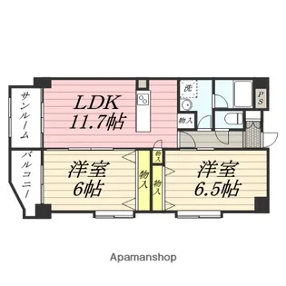 ソルジェンテ泉中央【4階】の間取り