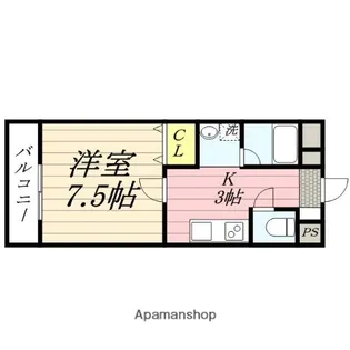 サンパティーク泉中央【4階】の間取り