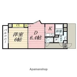 ツインプラザ幸【2階】の間取り