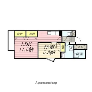 パティオ市名坂【1階】の間取り