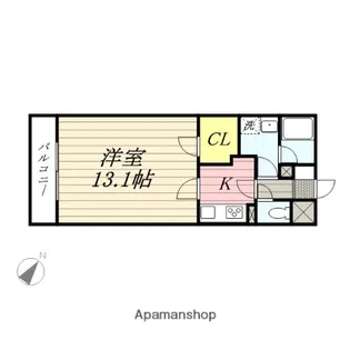 パティオ市名坂【1階】の間取り