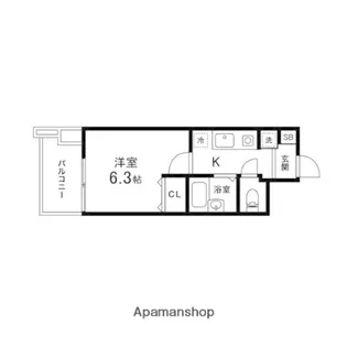 ヴィレッタ壱番町【1001号室】の間取り