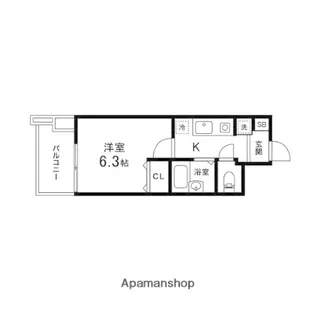 ヴィレッタ壱番町【0401号室】の間取り