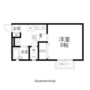 RUE【103号室】の間取り