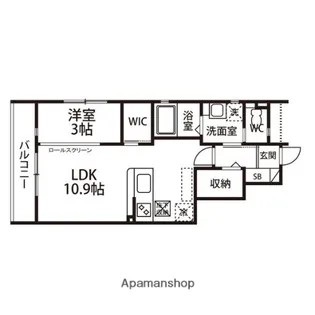 ブエナビスタ【103号室】の間取り
