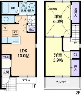 PURE COURT【102号室】の間取り