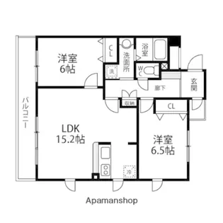 シェーンブルン【101号室】の間取り