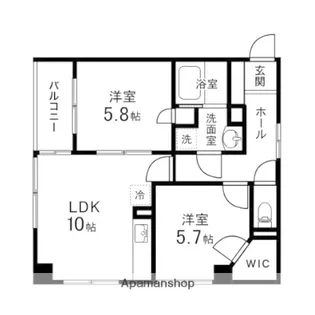 セレクト泉中央Ⅱ【101号室】の間取り