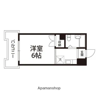 Mヒルズ本町【703号室】の間取り