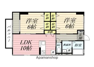 ルアーナ小鶴新田【1階】の間取り