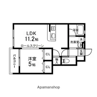 コンフォート吉岡Ⅱ【102号室】の間取り