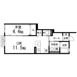 TSUKASA【106号室】の間取り