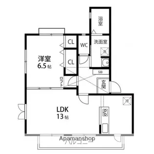 ローテンブルグ【202号室】の間取り