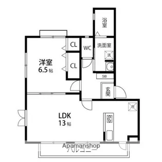 ローテンブルグ【102号室】の間取り