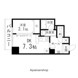 カーサヴェルデ仙台西公園【0404号室】の間取り
