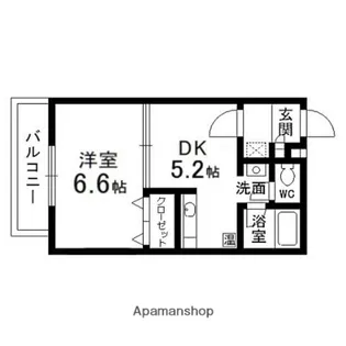 グリーンゲイブルズ【305号室】の間取り