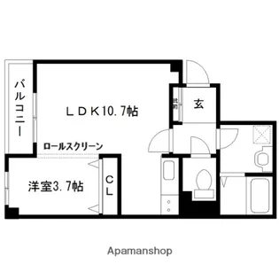 リッツ仙台【402号室】の間取り