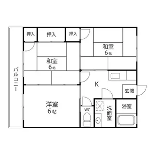 沢田コーポⅠ番館【2階】の間取り
