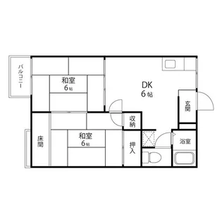 STハイツ栗生【2階】の間取り