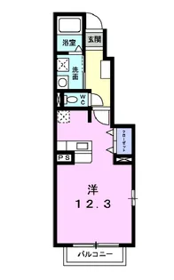 アフェクトⅡーA【1階】の間取り