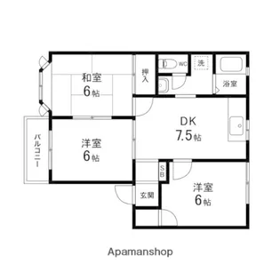 コートアイランドE【3号室】の間取り