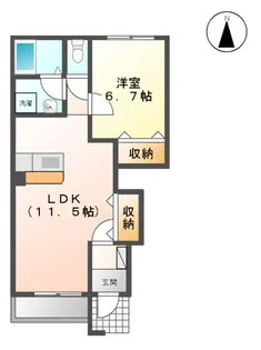 ラトゥールⅤ【1階】の間取り