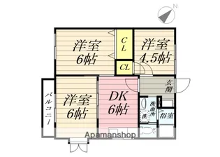 フレグランス高玉【1階】の間取り