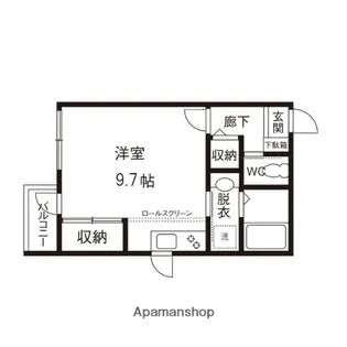 ハウスマミⅡ【201号室】の間取り