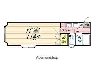 ホワイトキャッスル34番館【1階】の間取り