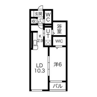 VALLEE DE LOURSバリーデルアース C棟【1階】の間取り