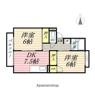 セジュール南光台Ⅰ【2階】の間取り
