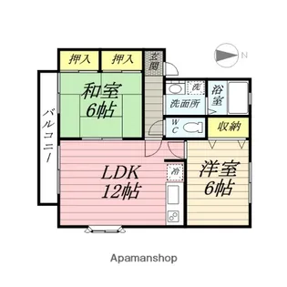 グランベルディ八乙女E【1階】の間取り