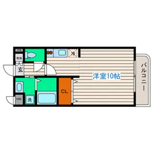 レーベンス柏木【4階】の間取り