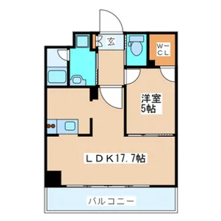 ヴィアーレ勾当台Ⅰ【14階】の間取り