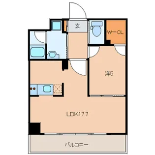 ヴィアーレ勾当台Ⅰ【9階】の間取り