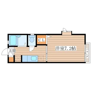 ドミールHAMADA【2階】の間取り