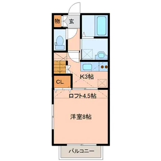 アヴァンセ岩切弐番館【1階】の間取り