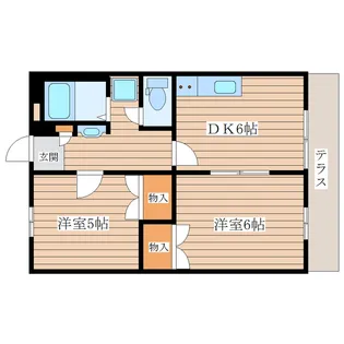パークハイムⅢ【1階】の間取り