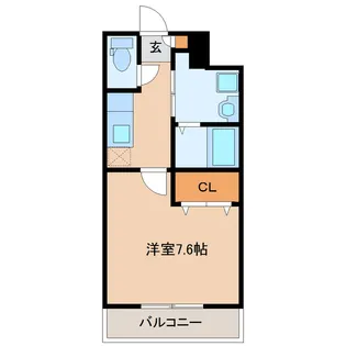 ルミナス荒井西【4階】の間取り