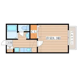 コリーヌ南光台Ⅰ番館【2階】の間取り