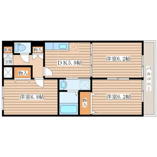 フィリオ泉中央【4階】の間取り