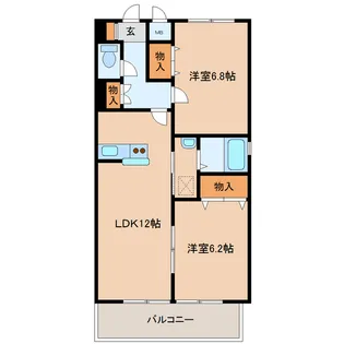 フィリオ泉中央【2階】の間取り