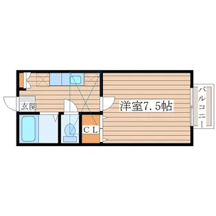 スワンハイツ【1階】の間取り