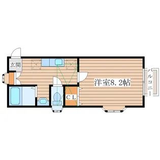 スワンハイツ【1階】の間取り
